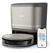 Philips Robotski usisavac HomeRun serije 9000 za usisavanje i brisanje podova, EPA filter, stanica od 3,5 l, metalik crna boja (XU9100/10)