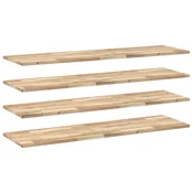 vidaXL vidaXL Viseče police 4 kosi 160x40x2 cm neobdelan masiven les akacije, (5000307143)