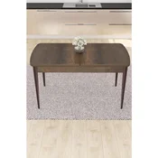Hanah Home trpezarijski sto na razvlacenje Nex, 132 × 80 cm (razvucen 170 cm), ploca u dekoru drveta Baroque, braon noge