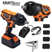 Kraft&Dele Udarni ključ 1/2 HEX brezkrtačni akumulatorski 21V 750Nm