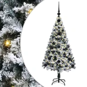 Umestno božično drevo Bela 120 cm PVC, jeklo in plastika