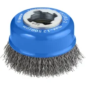 Lončasta žična ščetka PRO Metal clean X-Lock, 75 x 0,3 mm