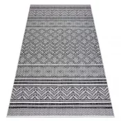 eoshop Preproga SISAL SION cikcak, diamantov BOHO 22168 flat weave black/ecru ( - Velikost: 140x190 cm)
