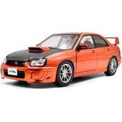 1:18 SUBARU IMPREZA WRX STI ORANŽNA KOVINSKA 2003 - SOLIDO