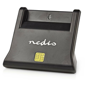 NEDIS čitač čip kartica CRDRU2SM3BK/ Smart Card ID-1/ eCitizen/ standardni biometrijski čipovi/