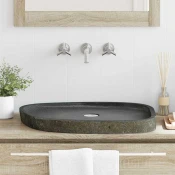 Umivaonik za pranje Siva 65 x 50 x 6 cm River Stone