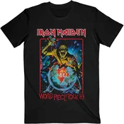Iron Maiden Majica World Piece Tour 84 V.1. Unisex Black 2XL