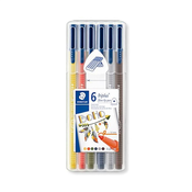 Staedtler - Flomastri Staedtler Fineliner Triplus Boho, 1,0 mm, 6 kosov