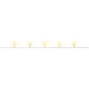 OBI LED svetlobna veriga smrečice 20 LED-lučk topla bela 1,9 m prozorna