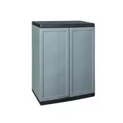 Plastični ormar Jolly Low Cabinet tamno sivi 85 x 68 x 39 cm