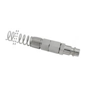 Hitra spojka 1/4 moški - zunanji navoj z zaščitno vzmetjo 8x6mm