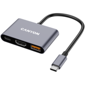 Canyon hub DS-4 3in1 USB-C Grey ( CNS-TDS4 )