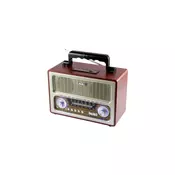 SAL Retro radio + BT bežicni zvucnik, 4in1, FM, MP3, AUX - RRT 3B