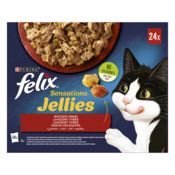 Felix Sensations Jellies Domaci izbor mokre hrane za macke u aspiku 4 x (24 x 85 g)
