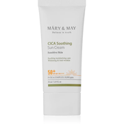 Mary&May Cica Soothing Sun Cream SPF50+/PA++++ - Pomirjujoča in Vlažilna Krema za Sončenje 50ml