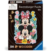 Ravensburger puzzle (slagalice) - 300pcs Disney Mickey & Minnie drvena slagalica RA12000762