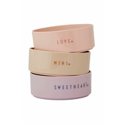 Komplet posod Design Letters Mini favourite bowl set 3-pack