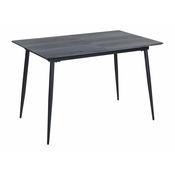 Miza Berwyn 1489 Siva, Črna, 78x80x120cm, Podaljšanje, MDF plošča, Kovina