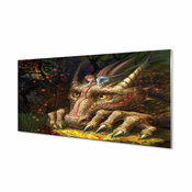 tulup.si Zidna obloga za kuhinju Gozd dekle zmaj glava 140x70 cm