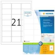 Herma etikete 63,5X38,1 A4/21 1/100 bela ( 02H4677 )