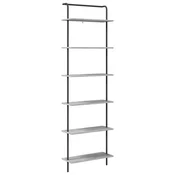 Vidaxl Knjižna polica Siva Sonoma 60 x 24 x 203 cm Konstruiran les