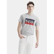 Levis Majice s kratkimi rokavi SPORTSWEAR LOGO GRAPHIC Siva