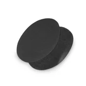 Ovalni našitek 10x15,5 cm - siv (2 kosa)
