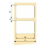 Samolepilne etikete OEM 50 mmx30 mm, bel papir, cena za 1500 kosov