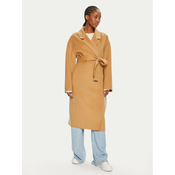 Calvin Klein Volneni plašč K20K207089 Bež Oversize