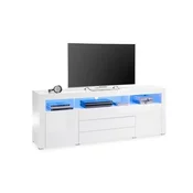 Modern Living Komoda Goal, Bela, Led