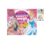 Jiri Models Vodne mega pobarvanke Barvajte z vodo! Disneyjeve princese 33x29cm