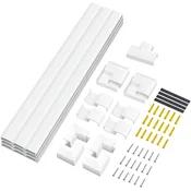 LogiLink Komplet kabelskih kanalov 67 delov Bela