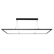 Deko-Light LED viseča svetilka 3422, kotna, potopno stikalo, črna - Študija/pisarna - Sodobni - črna (RAL 9005), prozorna - Kovina