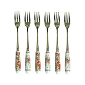 BRANDANI set desertne vilice Carol, 6 kos, inox, keramika