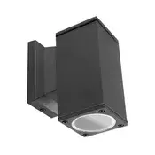 Aigostar - Spoljno zidno svetlo 1xGU10/230V, crno, IP65, kvadratno