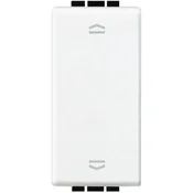 DVOSTRUKO STIKALO LIVING LIGHT 1P/10A/250V 1M BELA N4037N