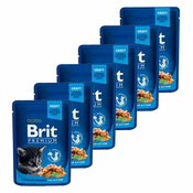 Vrečka BRIT Premium Kitten Chicken Chunks 6x100 g