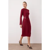 Trendyol Milla Ženska haljina Twoaw26El00182, Bordo