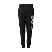 EA7 Emporio Armani Hlače črna/bela