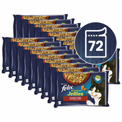 Vrečke FELIX Sensations Sauces, okusen izbor hran v želatini 72x85 g