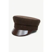 RUSLAN BAGINSKIY baretka s šiltom ženska z volno Wool-blend Baker Boy Cap