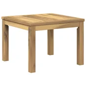 vidaXL Klubska miza Bela 50 x 48,5 x 36 cm Masiven les akacije