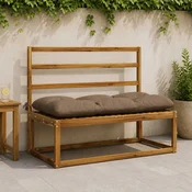 vidaXL Blazina za klop VIANEN 100% poliester Taupe 100 x 50 x 12 cm