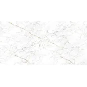 Talna ploščica Wave Porcelanski gres Marmor Bela glazirana polirana 60 x 120 cm