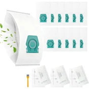 INF Komplet 12 vrečk za prah, združljivo z Miele in Guard1 Hoover White+green, (5000286679)