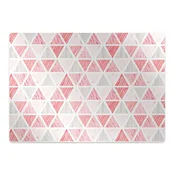 Decormat Podloga za stol Pink triangles 140x100 cm 15 cm