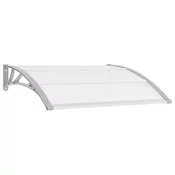 MAISON CHIC Nadstrešek - Senčniki za vrata siv 120x100 cm PC, (22039932)