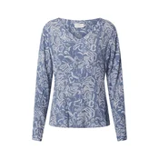 Kaffe Bluza Geisa dimno modra/bela