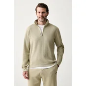 BOSS loungewear pulover moški z bombažem Structure 1/4 Zip