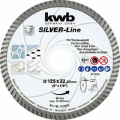 KWB dijamantna rezna ploča Silver-Line, 125 mm, tanka (49727570)